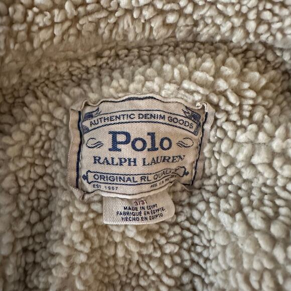 Ralph Lauren Kids Fleece-Lined Trucker Jacket USA Flag Size 3T - Picture 6 of 8